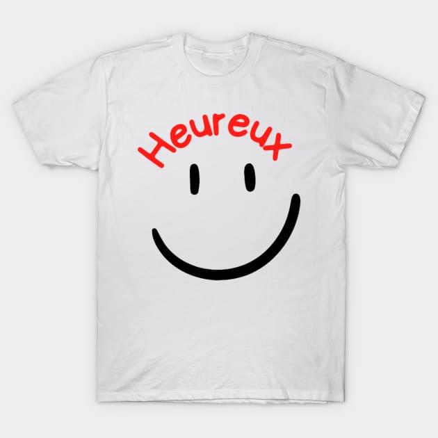 I Am Happy Smiley T-Shirt by Switch-Case